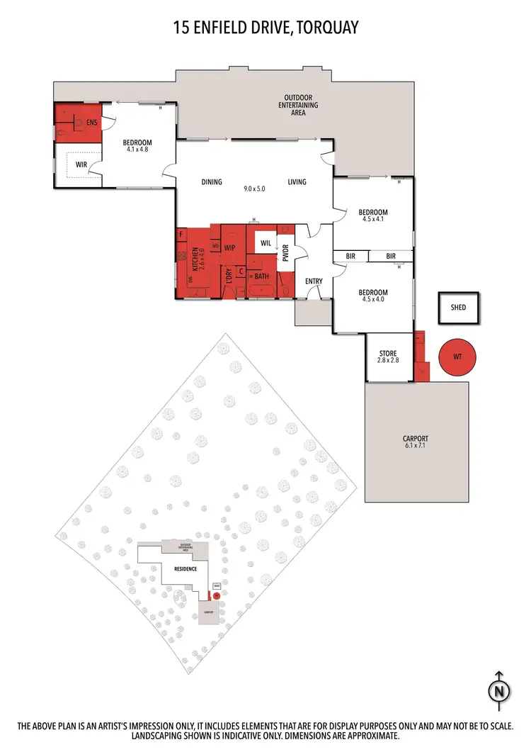 Floorplan of Homely house listing, 15 Enfield Drive, Torquay VIC 3228