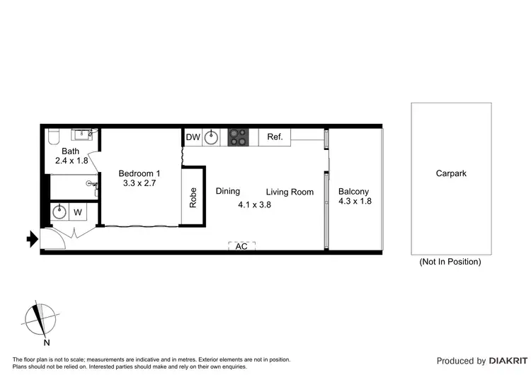 Floorplan of Homely apartment listing, 2004/7 Yarra Street, South Yarra VIC 3141