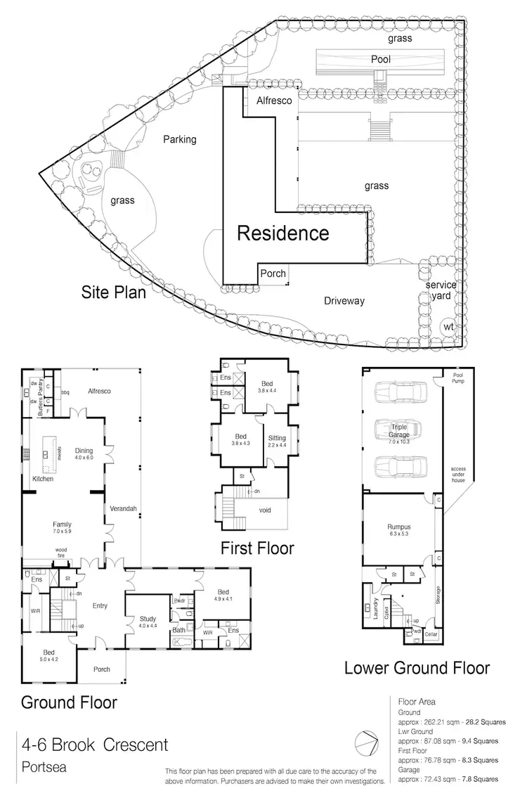 Floorplan of Homely house listing, 4-6 Brook Crescent, Portsea VIC 3944