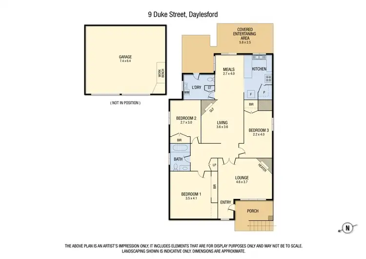 Floorplan of Homely house listing, 9 Duke Street, Daylesford VIC 3460