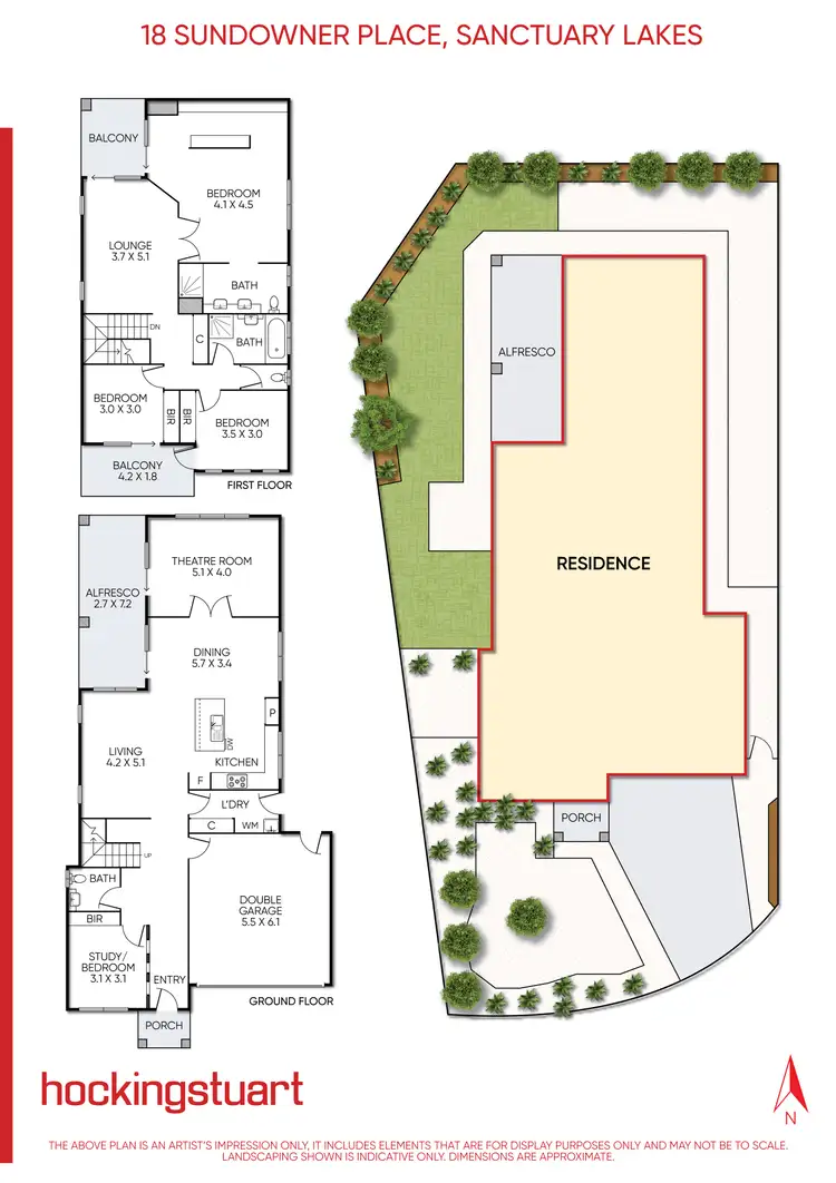 Floorplan of Homely house listing, 18 Sundowner Place, Sanctuary Lakes VIC 3030