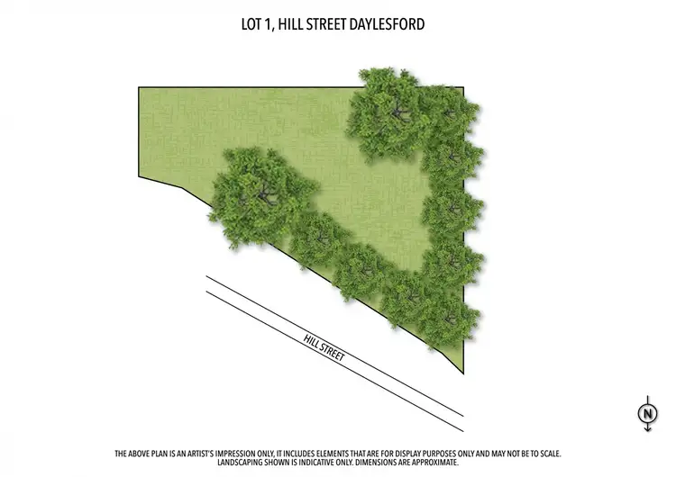 Floorplan of Homely land listing, Lot 1 Hill Street, Daylesford VIC 3460
