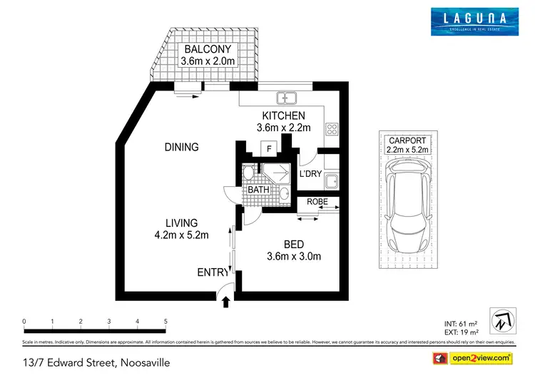 Floorplan of Homely unit listing, 13/7 Edward Street, Noosaville QLD 4566