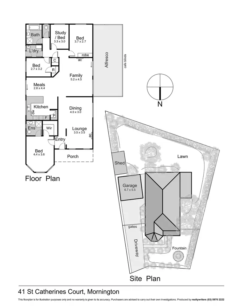 Floorplan of Homely house listing, 41 St Catherines Court, Mornington VIC 3931