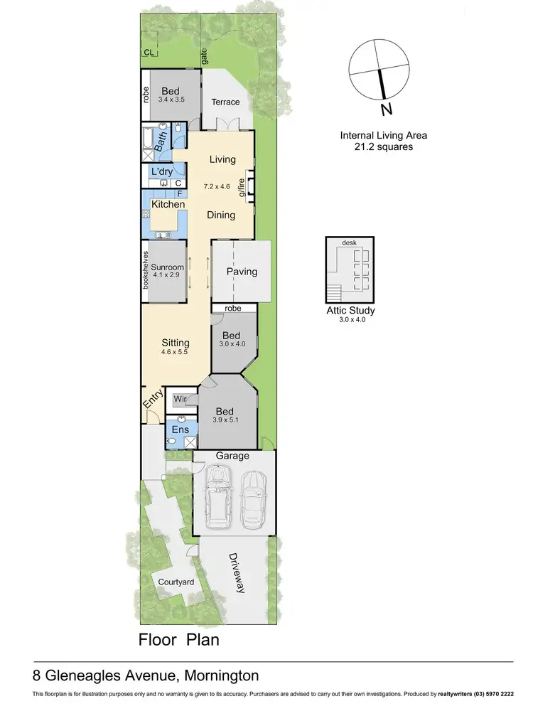 Floorplan of Homely house listing, 8 Gleneagles Avenue, Mornington VIC 3931
