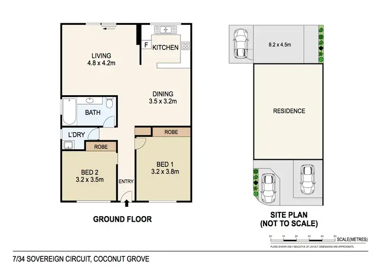 Floorplan of Homely unit listing, 7/34 Sovereign Circuit, Coconut Grove NT 810