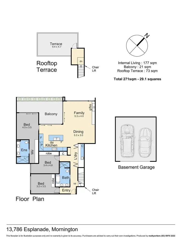 Floorplan of Homely apartment listing, 13/786 Esplanade Esplanade, Mornington VIC 3931