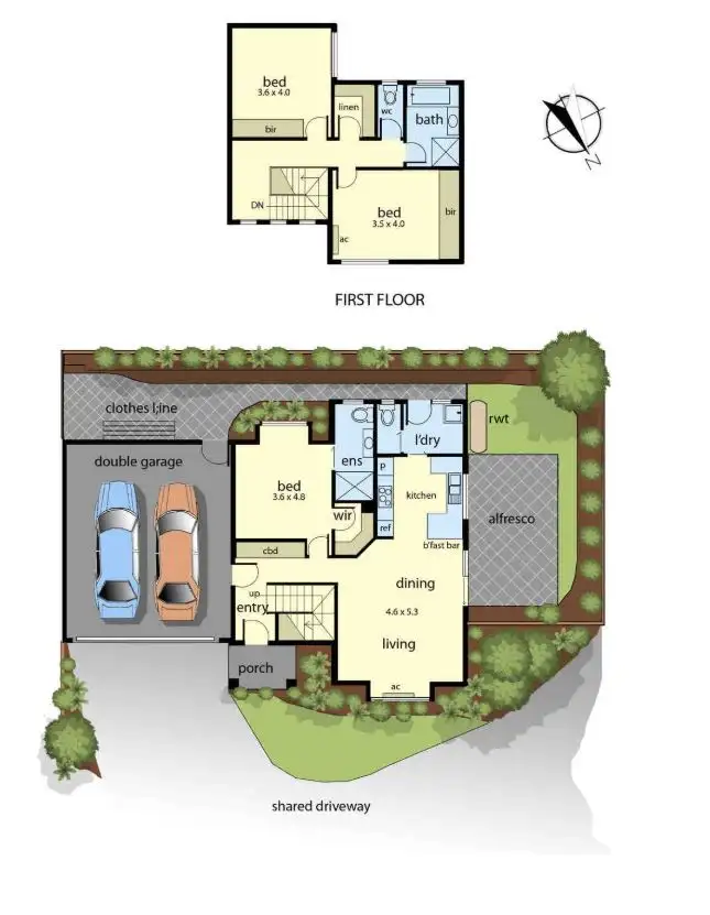 Floorplan of Homely townhouse listing, 3/37 Lardner Road, Frankston VIC 3199