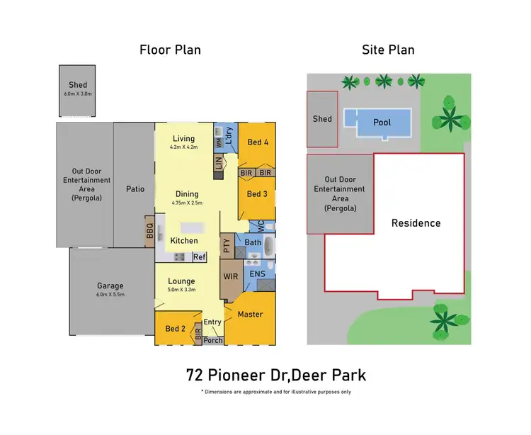 Floorplan of Homely house listing, 72 Pioneer Drive, Deer Park VIC 3023