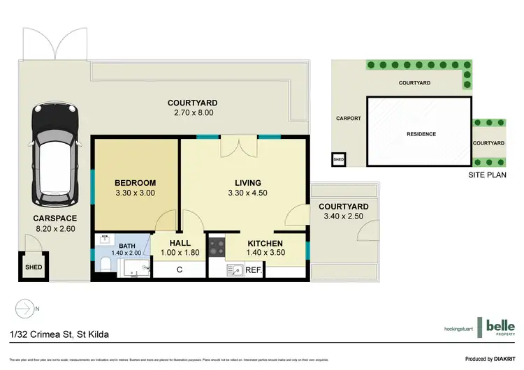 Floorplan of Homely apartment listing, 1/32 Crimea Street, St Kilda VIC 3182