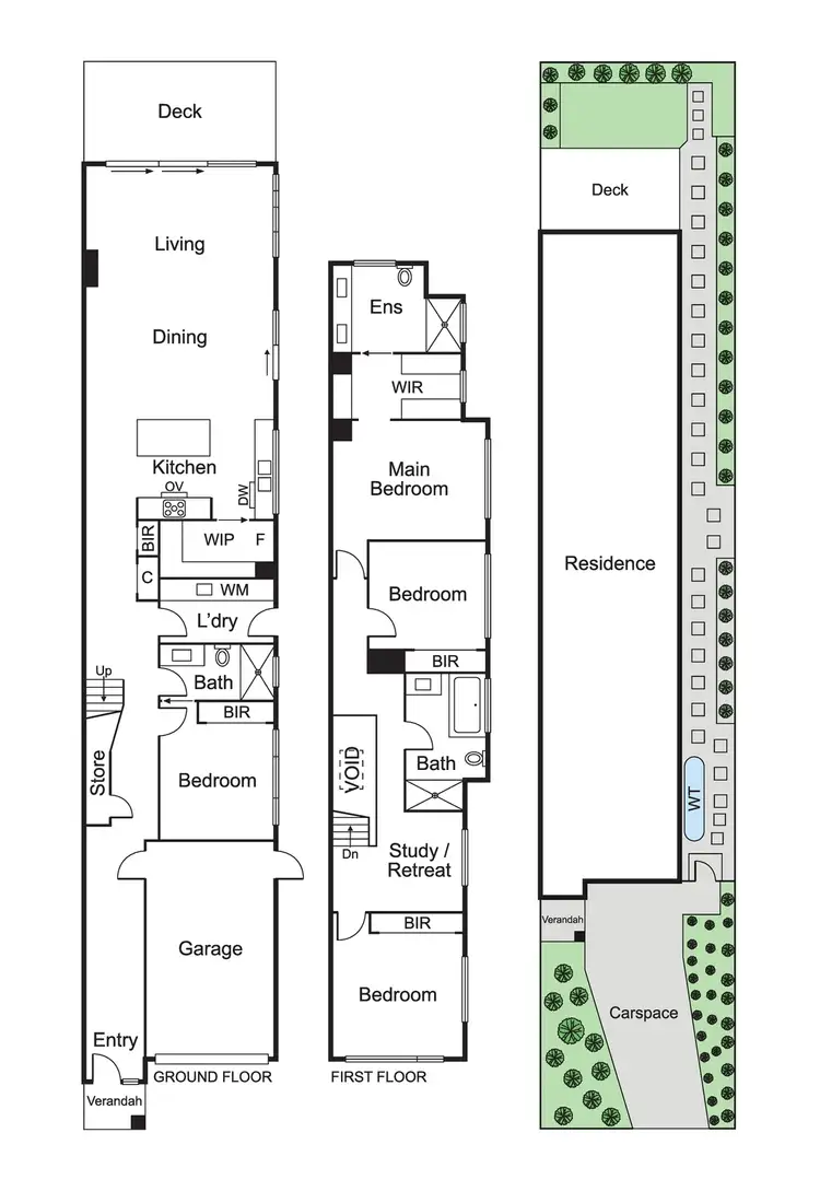 Floorplan of Homely townhouse listing, 3b Lubrano Street, Brighton East VIC 3187