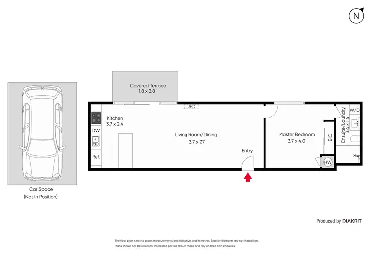 Floorplan of Homely apartment listing, 410/83 Queens Road, Melbourne VIC 3004