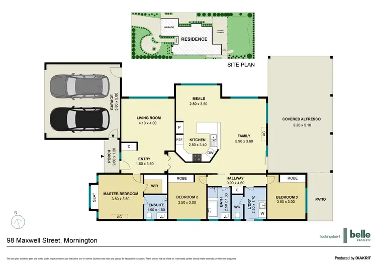 Floorplan of Homely house listing, 98 Maxwell Street, Mornington VIC 3931