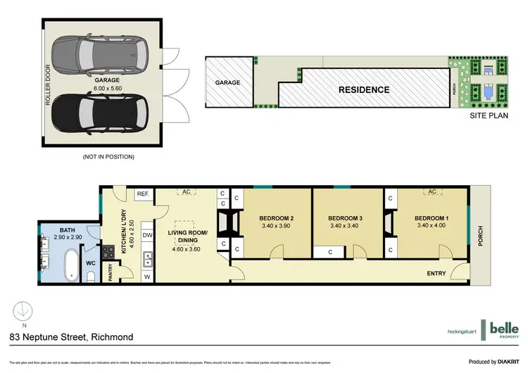 Floorplan of Homely house listing, 83 Neptune Street, Richmond VIC 3121