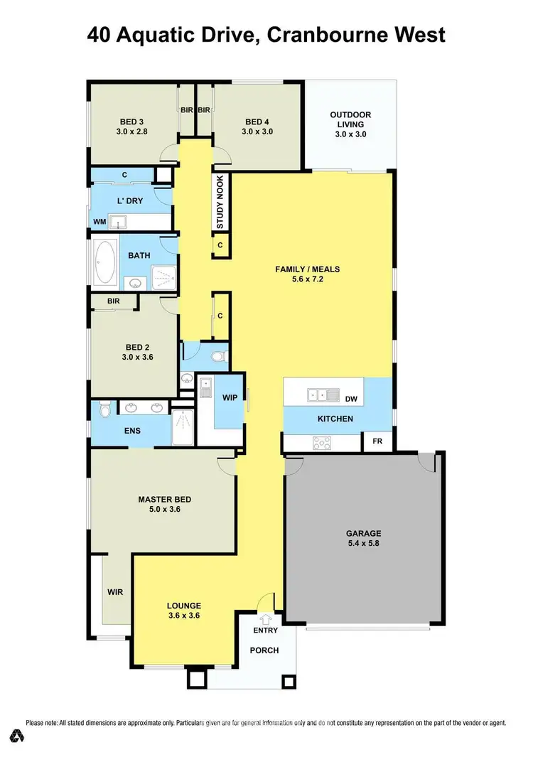 Floorplan of Homely house listing, 40 Aquatic Drive, Cranbourne West VIC 3977