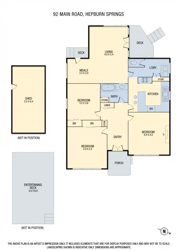 Floorplan of Homely house listing, 92 Main Road, Hepburn Springs VIC 3461
