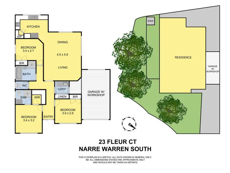 Floorplan of Homely house listing, 23 Fleur Court, Narre Warren South VIC 3805