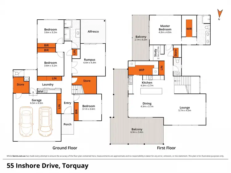 Floorplan of Homely house listing, 55 Inshore Drive, Torquay VIC 3228