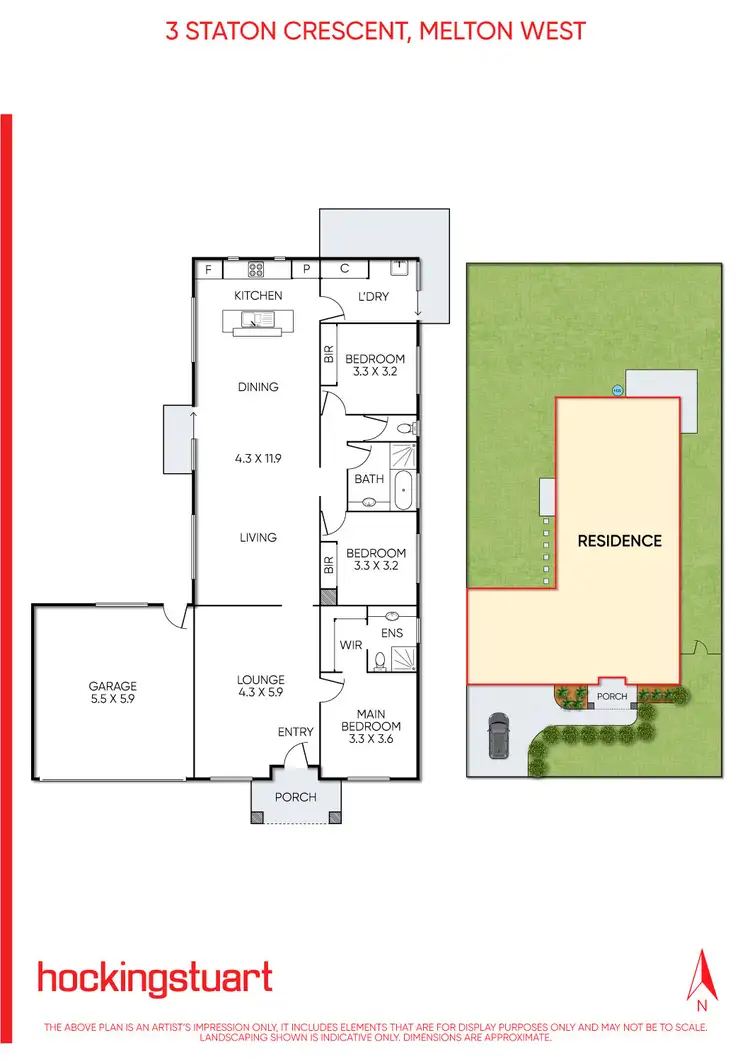Floorplan of Homely house listing, 3 Staton Crescent, Melton West VIC 3337