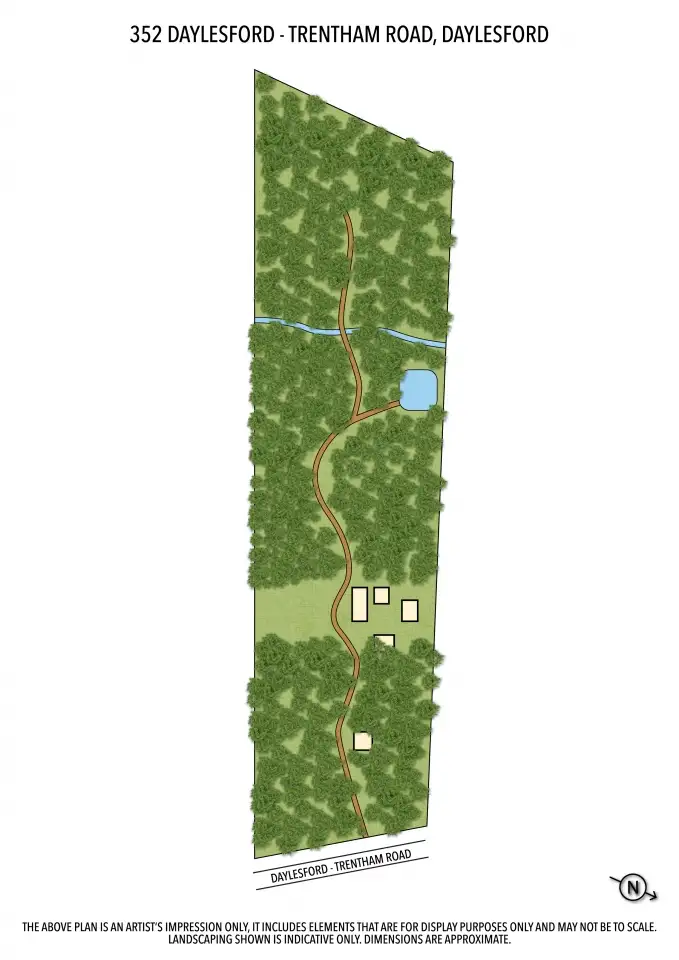 Floorplan of Homely land listing, 352 Daylesford Trentham Road, Daylesford VIC 3460