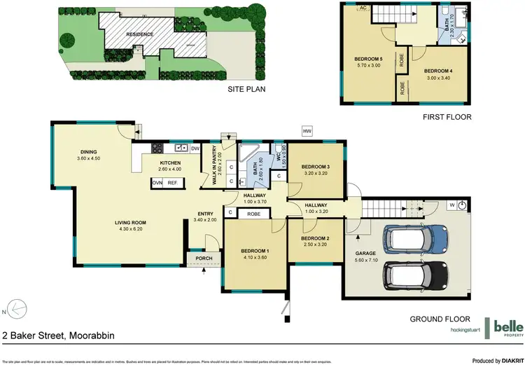 Floorplan of Homely house listing, 2 Baker Street, Moorabbin VIC 3189