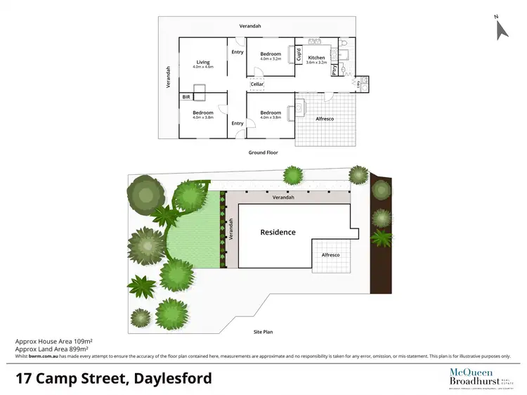Floorplan of Homely house listing, 17 Camp Street, Daylesford VIC 3460