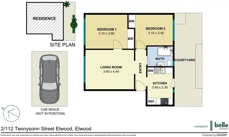 Floorplan of Homely apartment listing, 2/112 Tennyson Street, Elwood VIC 3184