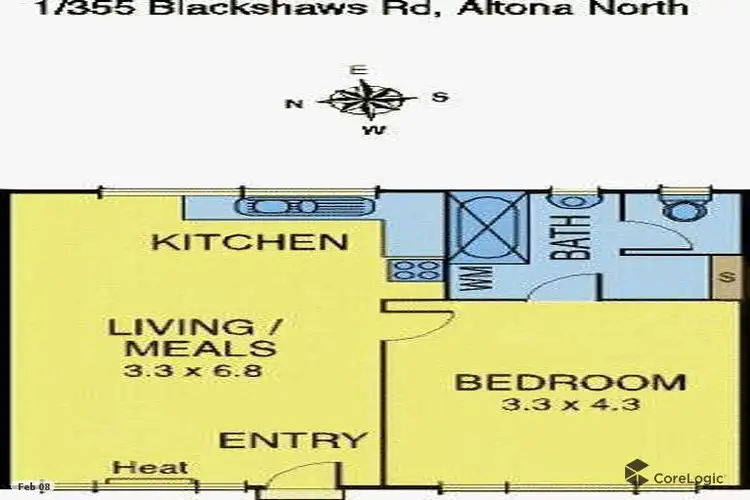Floorplan of Homely house listing, 1/355 Blackshaws Road, Altona North VIC 3025