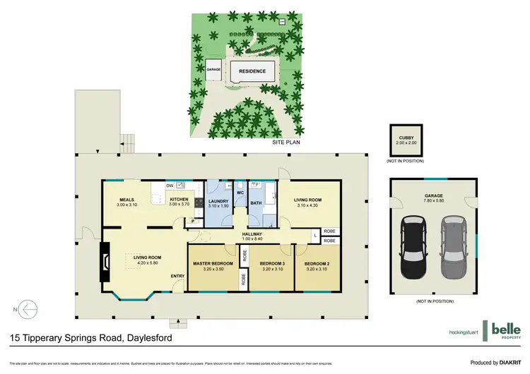 Floorplan of Homely house listing, 15 Tipperary Springs Road, Daylesford VIC 3460