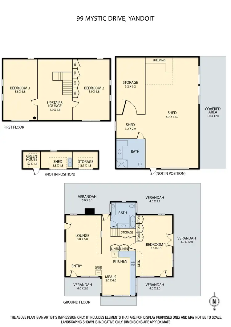 Floorplan of Homely house listing, 99 Mystic Drive, Yandoit VIC 3461