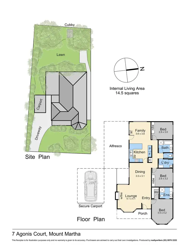 Floorplan of Homely house listing, 7 Agonis Court, Mount Martha VIC 3934