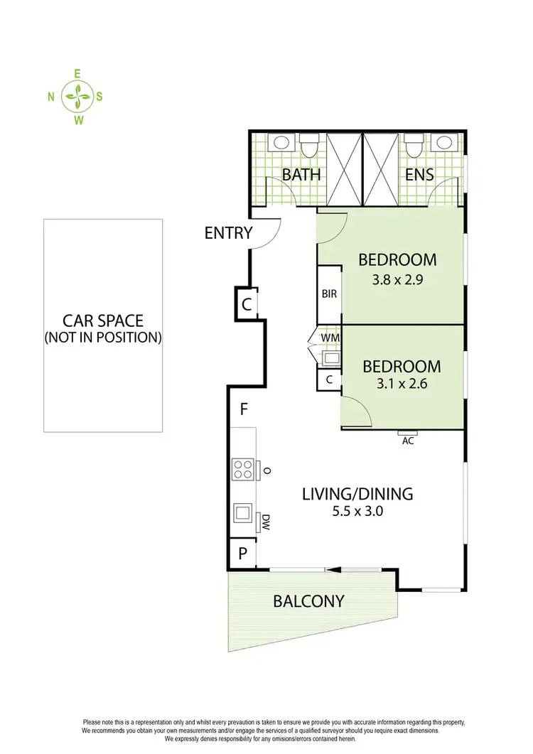 Floorplan of Homely apartment listing, 102/452 Hawthorn Road, Caulfield South VIC 3162