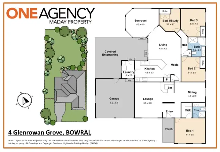 Floorplan of Homely house listing, 4 Glenrowan Grove, Bowral NSW 2576