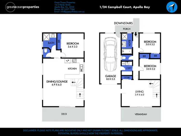 Floorplan of Homely house listing, 1/24 Campbell Court, Apollo Bay VIC 3233