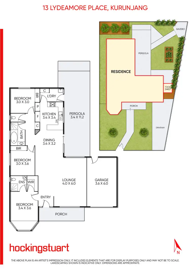 Floorplan of Homely house listing, 13 Lydeamore Place, Kurunjang VIC 3337