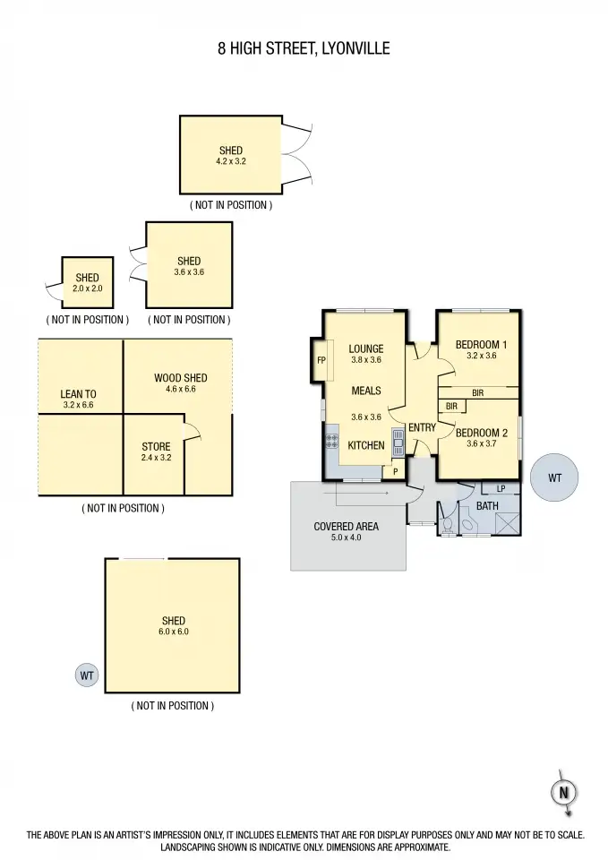 Floorplan of Homely house listing, 8 High Street, Lyonville VIC 3461
