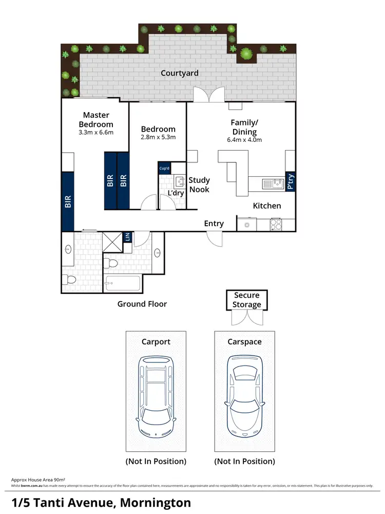 Floorplan of Homely unit listing, 1/5 Tanti Avenue, Mornington VIC 3931