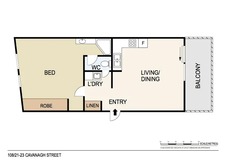 Floorplan of Homely unit listing, 108/21 Cavenagh Street, Darwin City NT 800