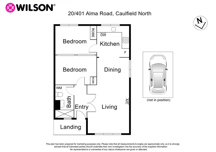 Floorplan of Homely apartment listing, 20/401 Alma Road, Caulfield North VIC 3161