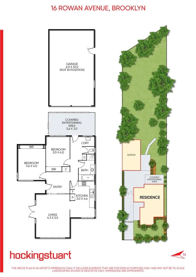 Floorplan of Homely house listing, 16 Rowan Avenue, Brooklyn VIC 3012