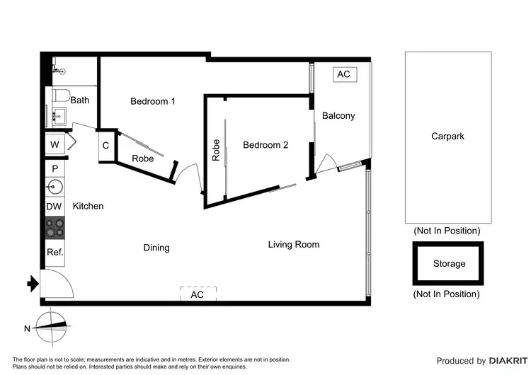 Floorplan of Homely apartment listing, 512/32 Bray Street, South Yarra VIC 3141