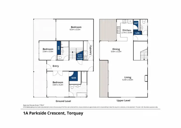 Floorplan of Homely house listing, 1A Parkside Crescent, Torquay VIC 3228