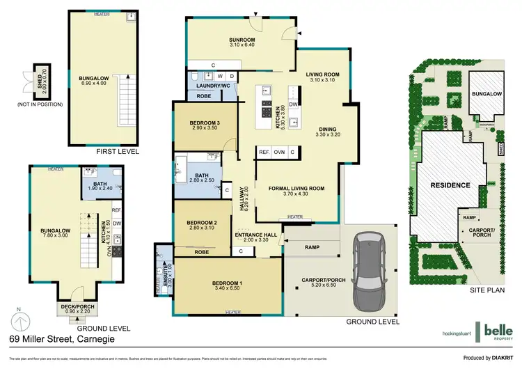 Floorplan of Homely house listing, 69 Miller Street, Carnegie VIC 3163