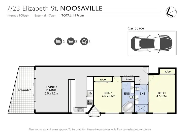 Floorplan of Homely unit listing, 7/235 Gympie Terrace, Noosaville QLD 4566