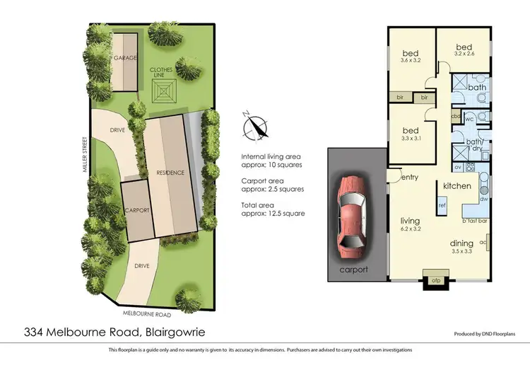 Floorplan of Homely house listing, 334 Melbourne Road, Blairgowrie VIC 3942