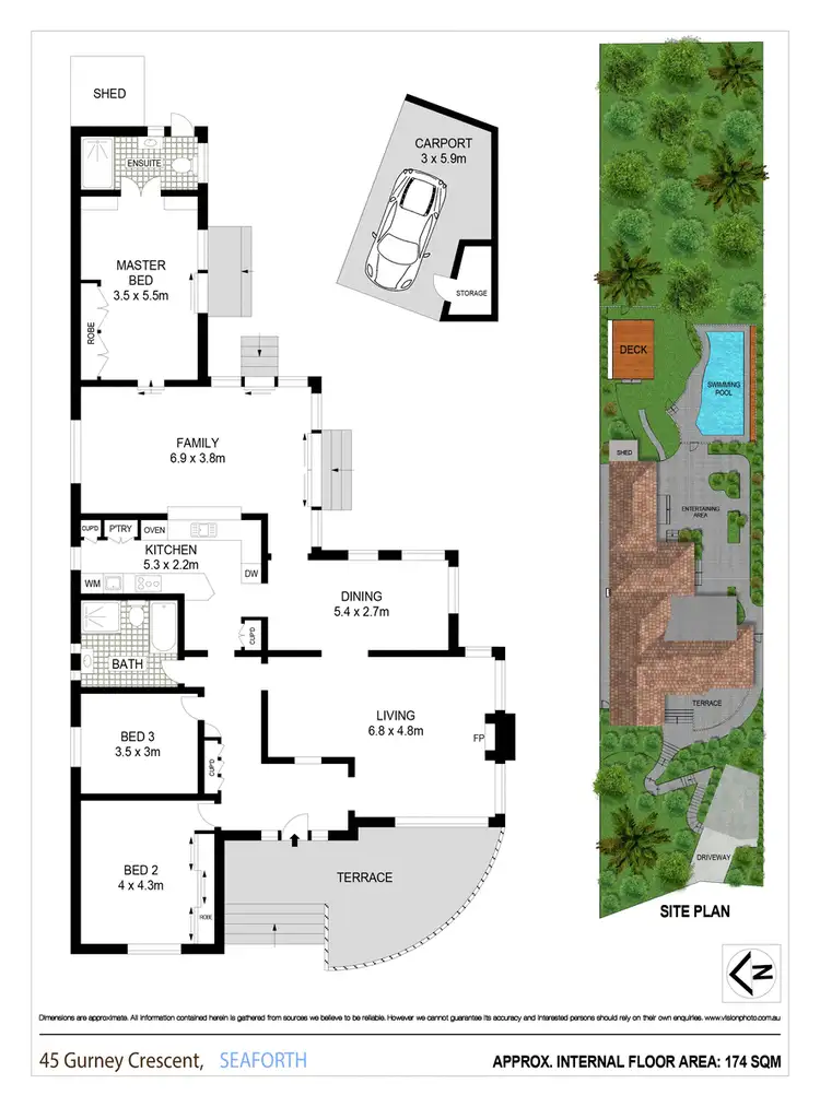Floorplan of Homely house listing, 45 Gurney Crescent, Seaforth NSW 2092