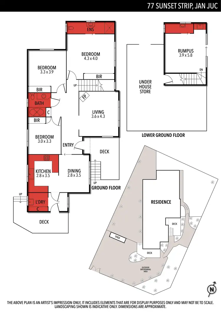 Floorplan of Homely house listing, 77 Sunset Strip, Jan Juc VIC 3228
