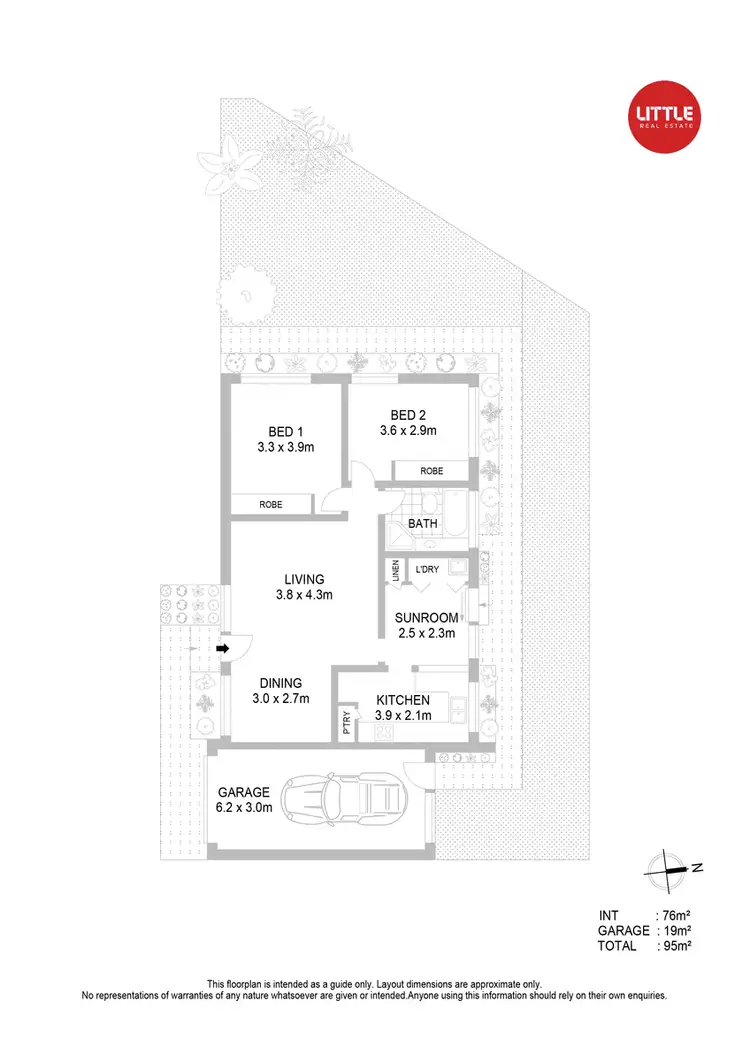 Floorplan of Homely villa listing, 9 Dennis Place, Beverly Hills NSW 2209