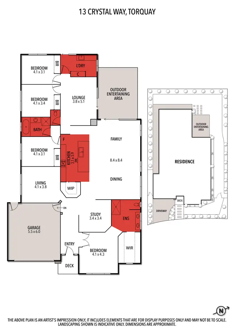 Floorplan of Homely house listing, 13 Crystal Way, Torquay VIC 3228