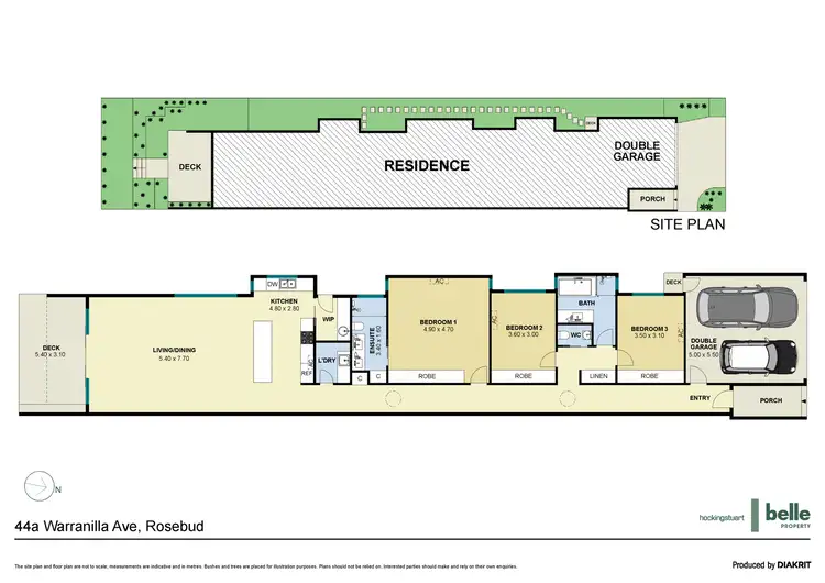 Floorplan of Homely house listing, 44a Warranilla Avenue, Rosebud VIC 3939